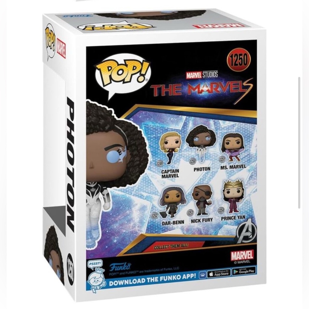 Funko Pop! Movies: The Marvels - Photon Vinyl Figure # 1250 New in Box - Picture 3 of 10